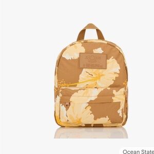 ALOHA Collection Taha’a mini backpack in a toffee floral pattern.
